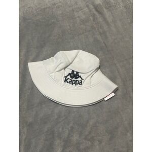 Kappa Bucket Hat White Logo Embroidered Casual Summer Beach‎ Sun Hat
